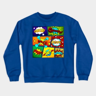 Comic Book Style Panels Crewneck Sweatshirt